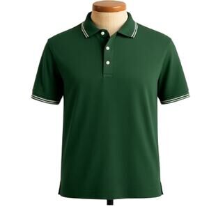 Devon & Jones Forest Green Pima Cotton Polo Shirt Men’s S Classic Smart Casual